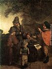 Adriaen Van Ostade Famous Paintings - The Stall-keeper